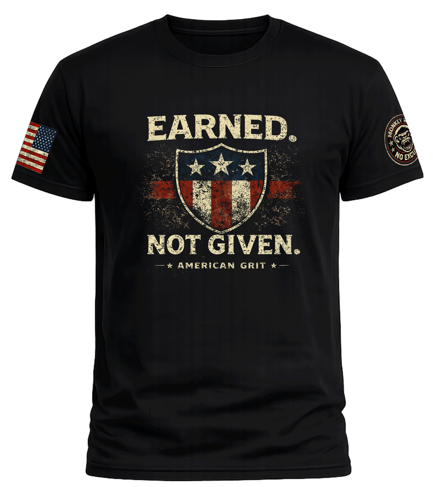 EARNED. NOT GIVEN. TEE